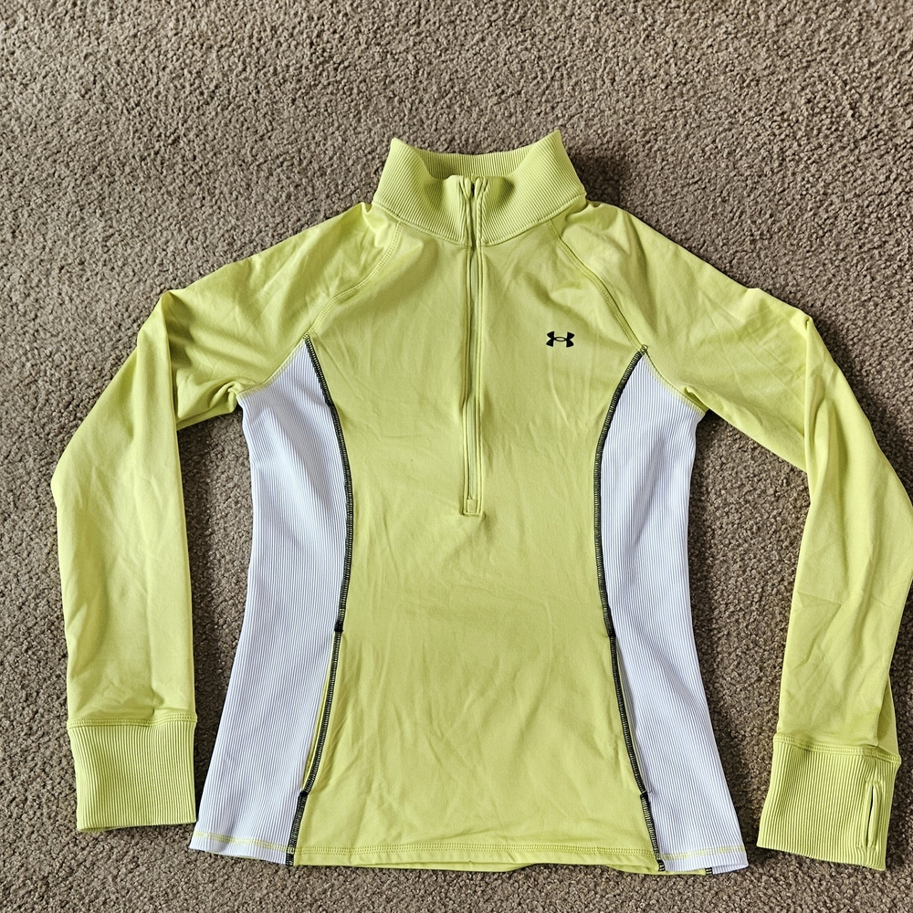 Under Armour Yellow/White Zip-Up Jacket